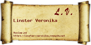 Linster Veronika névjegykártya
